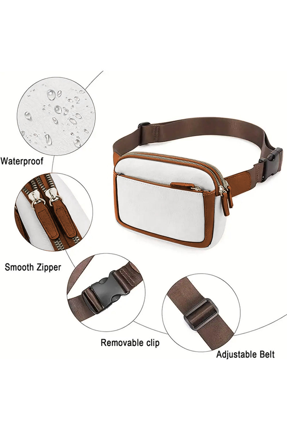 The Valerie Adjustable Strap Mini Vegan Leather Crossbody Bag