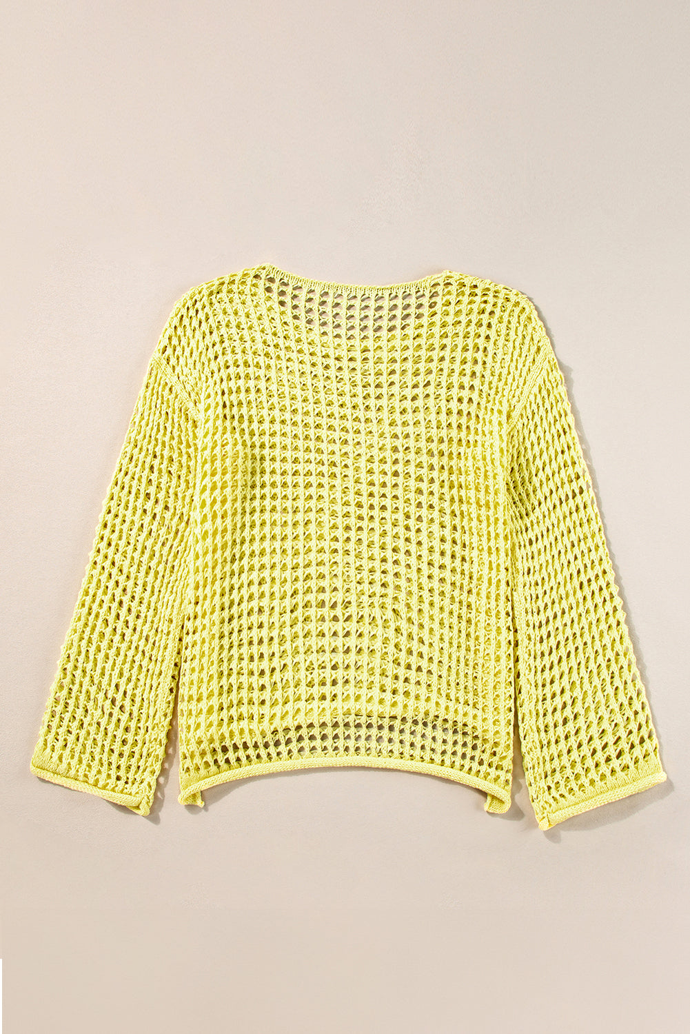 Sunshine Open Knit Crochet Sweater