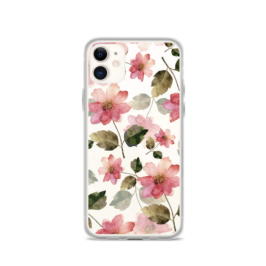 Pink Blooms Clear Case for iPhone®