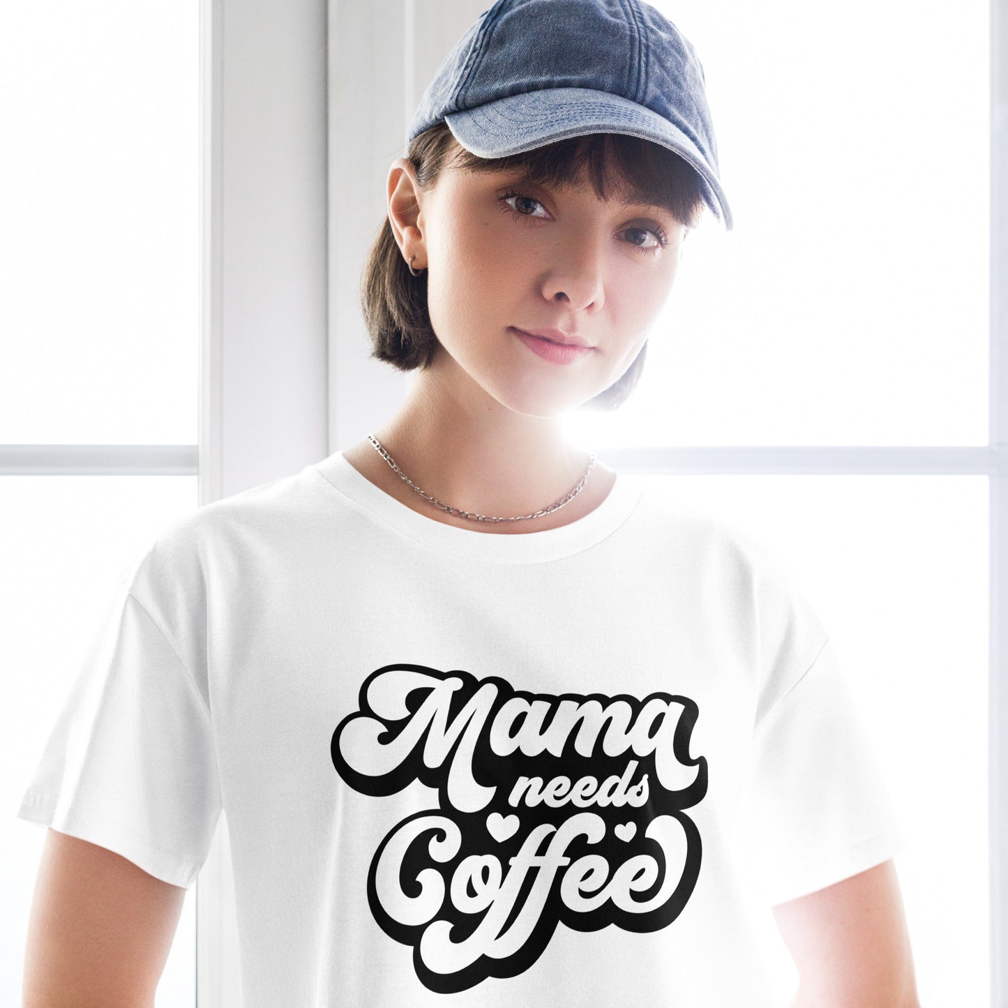 Mama Needs Coffee Crop Top