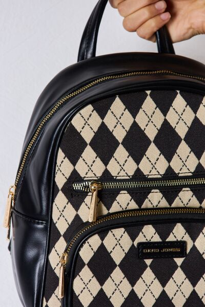 Argyle Vegan Leather Backpack