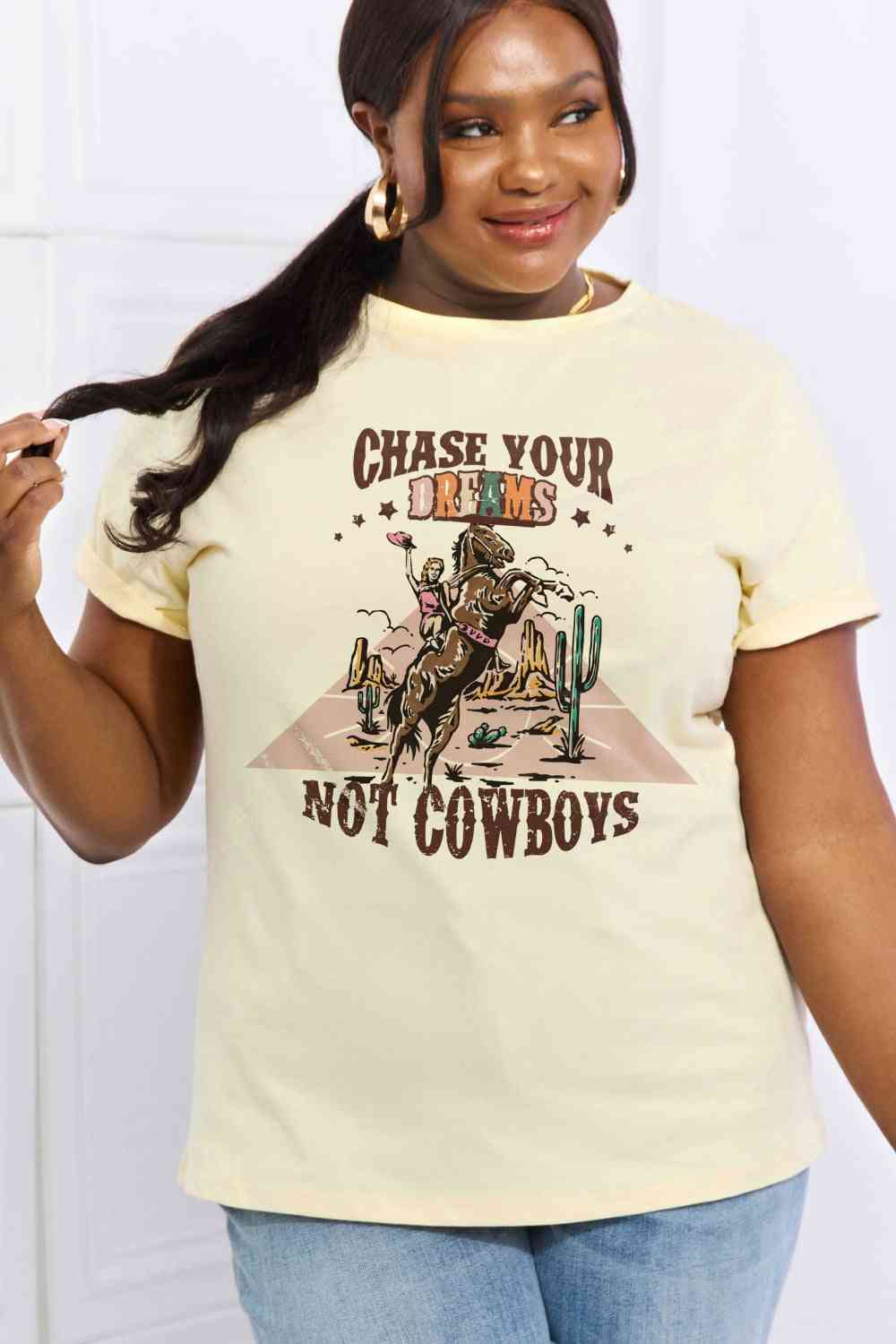 Chase Dreams Not Cowboys Graphic Tee