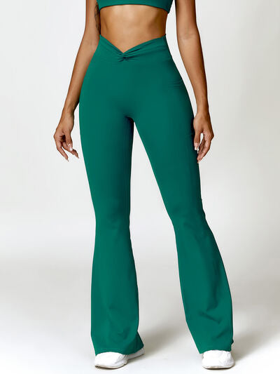 Twisted High Waist Bootcut Flares
