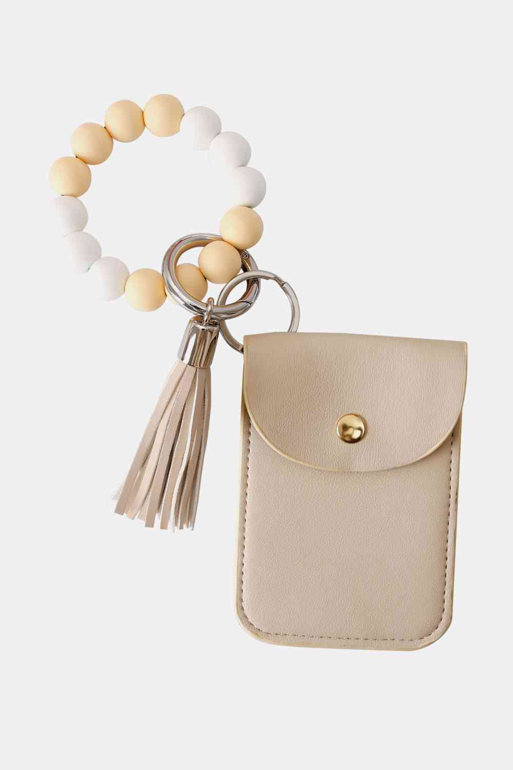 Beaded Wristlet Key Chain with Wallet