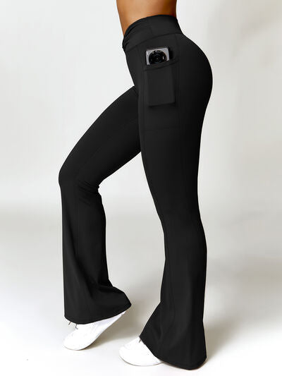 Twisted High Waist Bootcut Flares